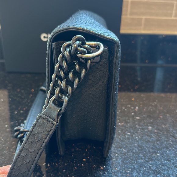 Chanel Boy SO Black Python bag - Picture 7 of 15